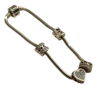 Bratara Pandora aur 14k, 4 charms 3