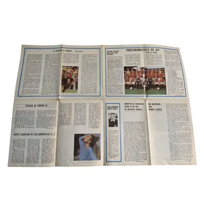 Program fotbal vintage, Steaua- Sparta Praga 3