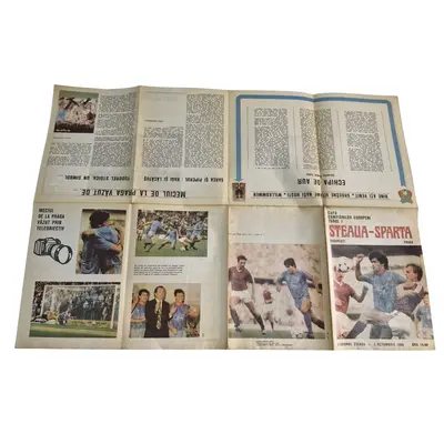 Program fotbal vintage, Steaua- Sparta Praga 4