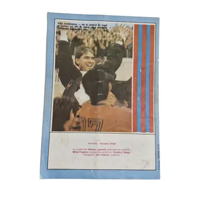 Program  fotbal vintage "Steaua-Galatasaray, Semifinala CupaCampionilorEuropeni" 1989 2