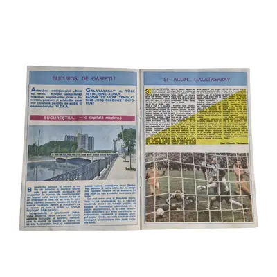Program  fotbal vintage "Steaua-Galatasaray, Semifinala CupaCampionilorEuropeni" 1989 3