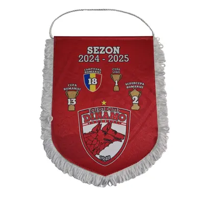 Fanion FC DINAMO cu emblema clubului 2