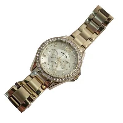 Ceas de dama Fossil Riley ES3203 auriu Quartz 2
