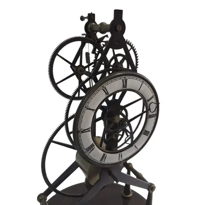 Ceas skeleton mecanic de colecție cu cupolă din sticlă – stil vintage/steampunk 3