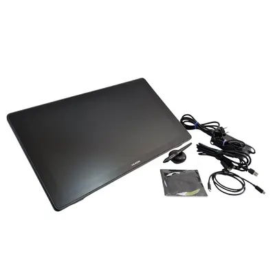 Tableta grafica Huion Kamvas 22 Plus, USB C, Stilou PW517, Negru