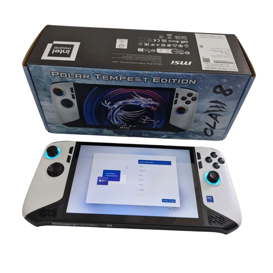 Consola portabila MSI Claw 8 AI+ A2VM Polar Tempest Edition