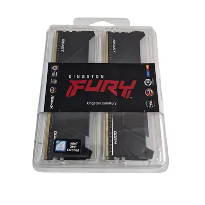 Memorie RAM Kingston FURY Beast RGB 16GB (2x8GB) DDR4 3200MHz