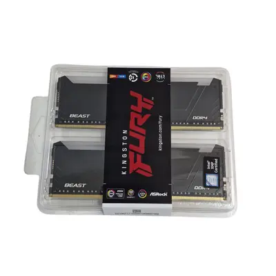 Memorie RAM Kingston FURY Beast RGB 16GB (2x8GB) DDR4 3200MHz 2