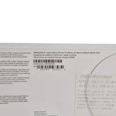 Smartwatch Apple Watch 10 GPS, Jet Black 46mm SIGILAT 3