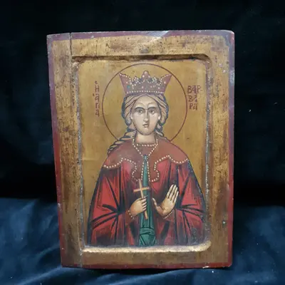 Icoană pe lemn – Sfânta Varvara 2