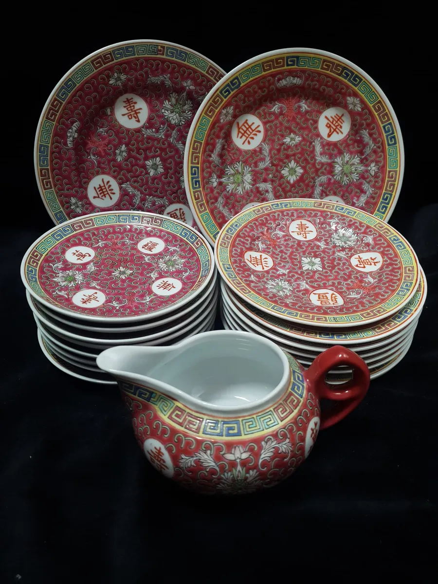 Set de masă chinezesc din porțelan