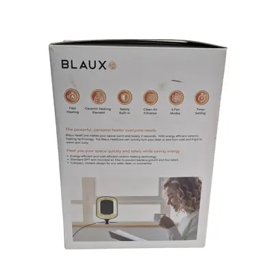 Încălzitor portabil electric cu fir BLAUX Heatcore alb 2