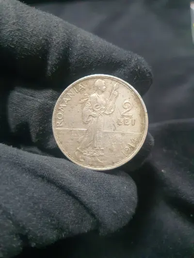 Monedă românească de 2 Lei, 1914 4