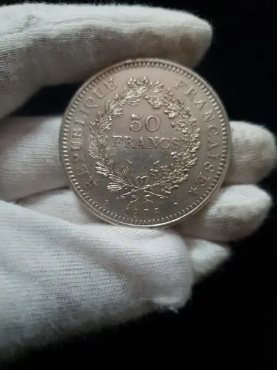 Monedă franceză de 50 Francs „Hercule 2