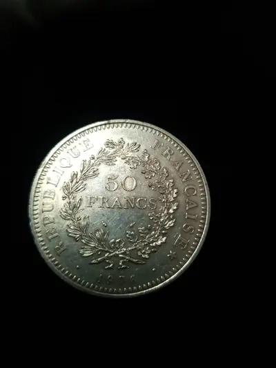 Monedă franceză de 50 Francs „Hercule 3