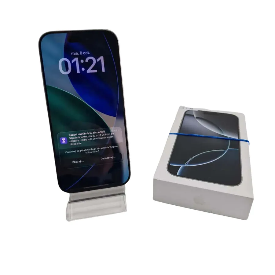 Telefon iPhone 16 Pro, 256GB, 100% Baterie