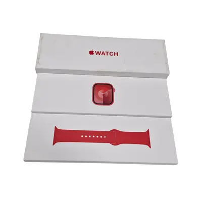 Apple Watch 9 GPS 45mm Carcasa Aluminiu Red cu Sport Band Red M/L