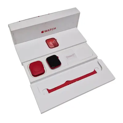 Apple Watch 9 GPS 45mm Carcasa Aluminiu Red cu Sport Band Red M/L 2