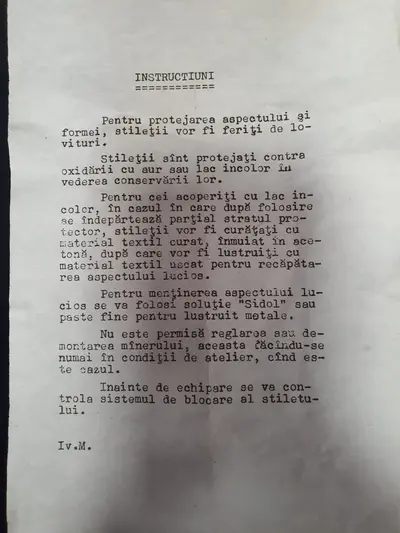 Stilet militar ceremonial 2