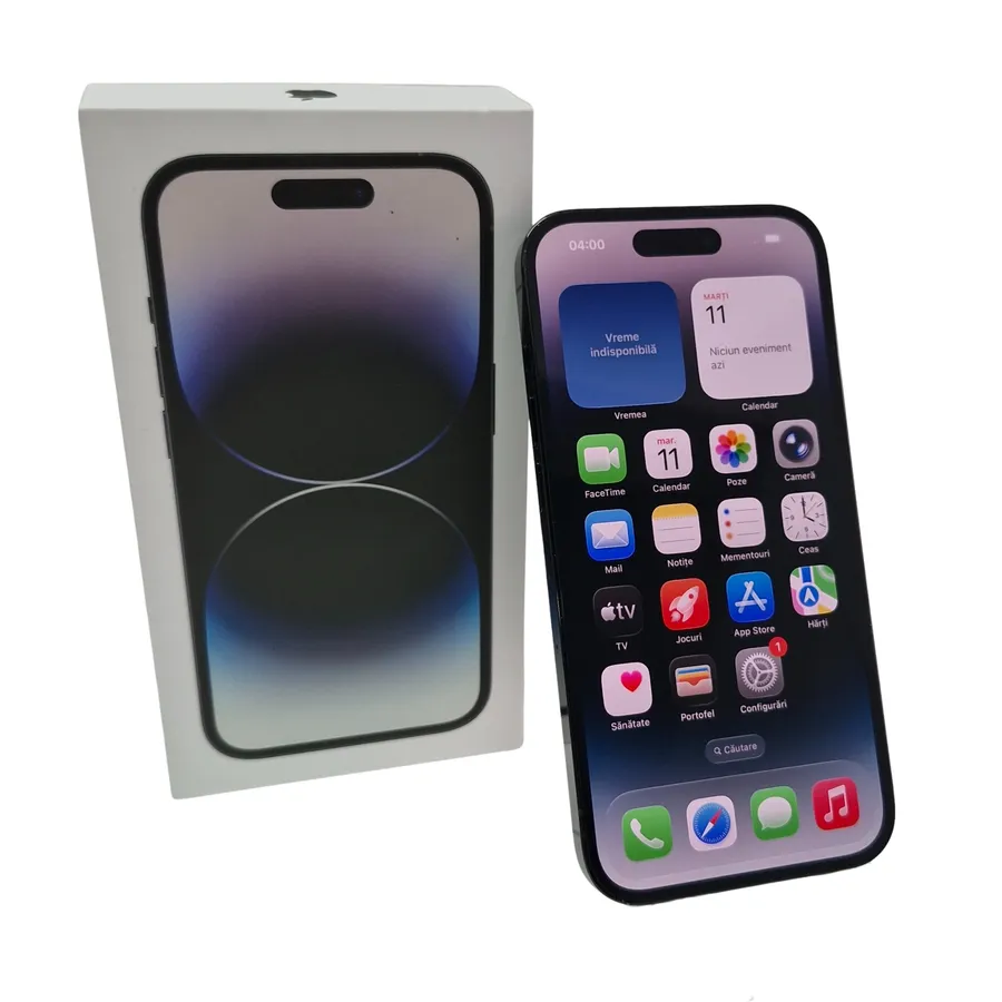 Telefon Apple iPhone 14 Pro, 256GB, 5G, Space Black