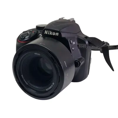 Aparat foto Nikon D3400 + 2 obiective, filtre, baterie, geanta 2