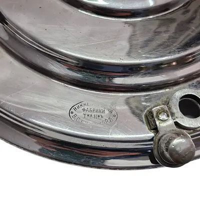 Samovar Rusesc argintat, model clasic, piesă de colecție – fabricat în 1865 5