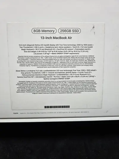 MacBook Air 13" (2020) – 8GB RAM, 256GB SSD 6