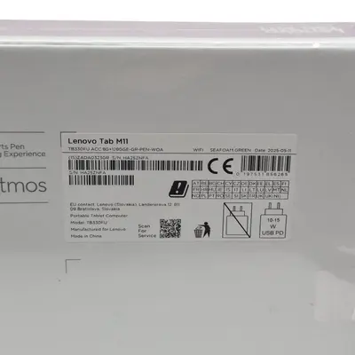 Tableta LENOVO Tab M11,8GB, 128GB, Seafoam Green, with Lenovo Tab Pen 3