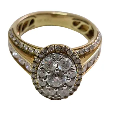 Inel elegant din aur galben 10K cu diamante naturale 1ct, Fred Meyer Jewelers (SUA) 3