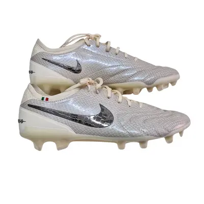 Ghete fotbal Nike Tiempo Legend 10 Elite Luxe FG Fabricat în Italia „Montebelluna - Alb”