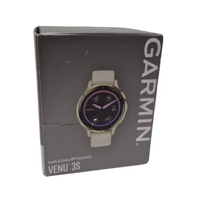 Smartwatch Garmin Venu 3S, curea silicon, Ivory/Soft Gold NOU