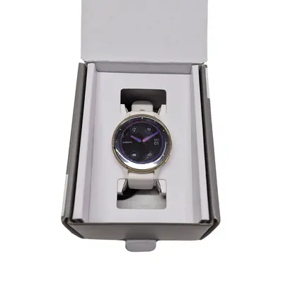 Smartwatch Garmin Venu 3S, curea silicon, Ivory/Soft Gold NOU 2