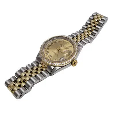 Ceas Rolex Datejust 36mm, aur 18k, otel  si diamante 4
