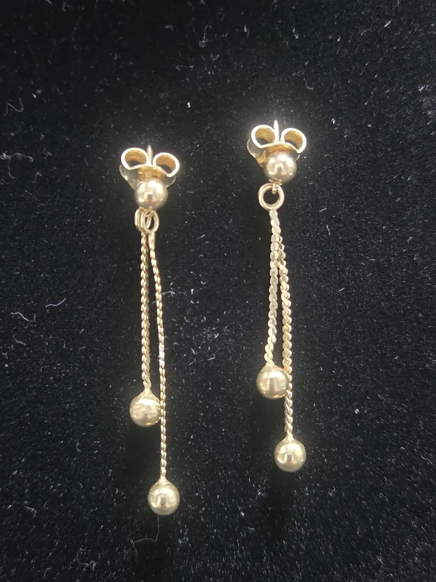 Cercei din aur galben 18K (750)