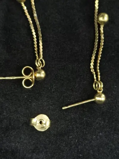Cercei din aur galben 18K (750) 2