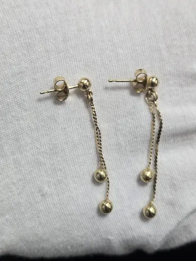 Cercei din aur galben 18K (750) 3