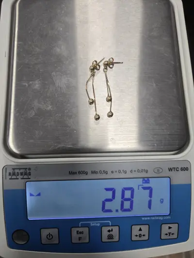 Cercei din aur galben 18K (750) 4