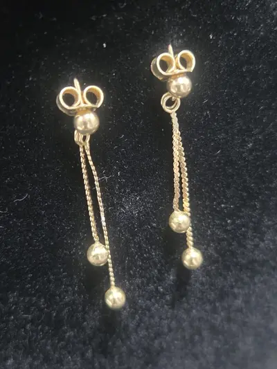 Cercei din aur galben 18K (750) 6