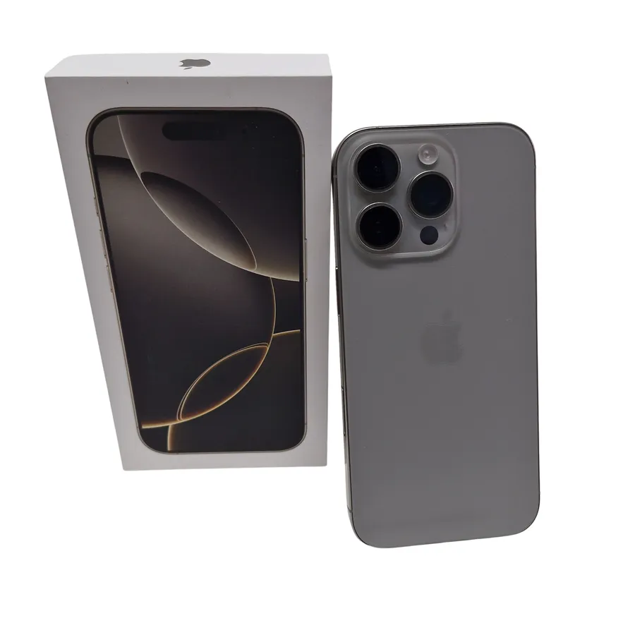 Telefon Apple iPhone 16 Pro, 128GB, 5G, Natural Titanium, 100% baterie