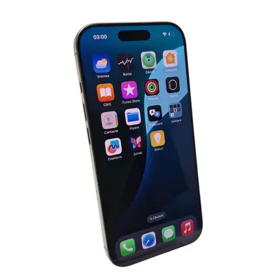Telefon Apple iPhone 16 Pro, 128GB, 5G, Natural Titanium, 100% baterie 3