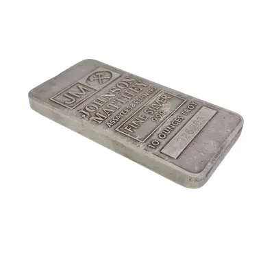 Lingou Argint Johnson Matthey 10 oz (311 g) – Fine Silver .999 3