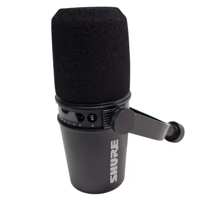 Microfon Shure MV7 Podcast Negru + cablu