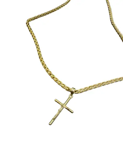 Lant de aur 14 k+ Cruciulita de aur 14k 2