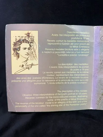 Set aniversar 3 medalii Mihai Eminescu 4