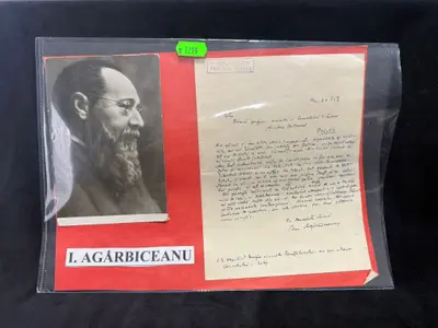 Scrisoare autografă semnată Ion Agârbiceanu