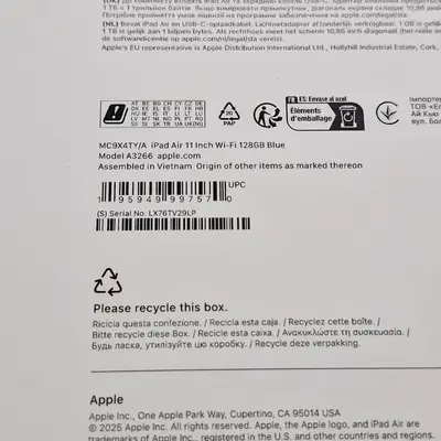 Tableta Apple iPad Air 11, M3, 128GB, Wi-Fi, Blue SIGILATA 4
