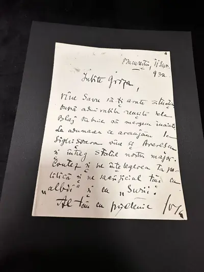 O scrisoare autografă semnată de Octavian Goga și adresată lui Petru Groza 3
