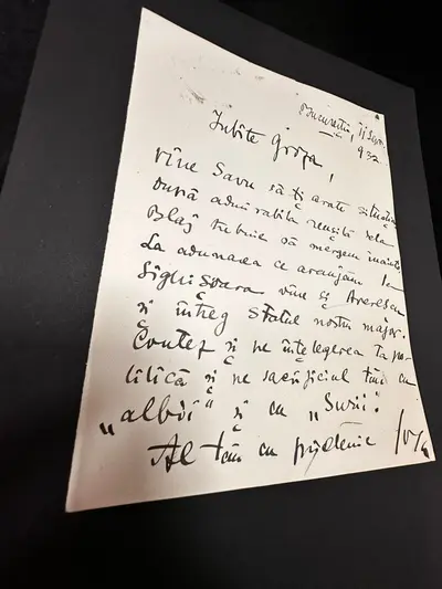 O scrisoare autografă semnată de Octavian Goga și adresată lui Petru Groza 4
