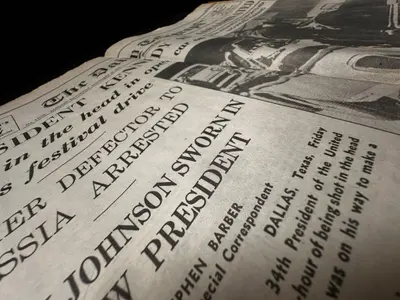 Ziar britanic The Daily Telegraph din data de 23 noiembrie 1963