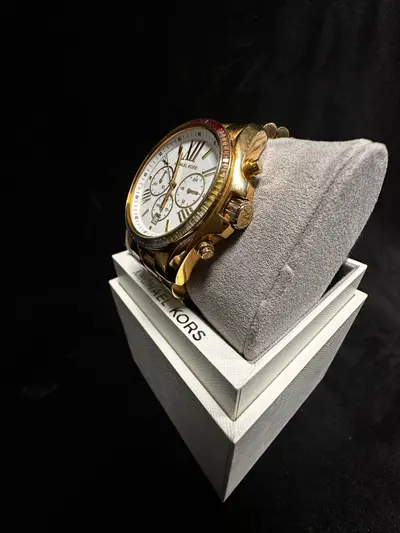Ceas Michael Kors Bradshaw Rainbow Pavé Gold-Tone (cod MK6583) 3